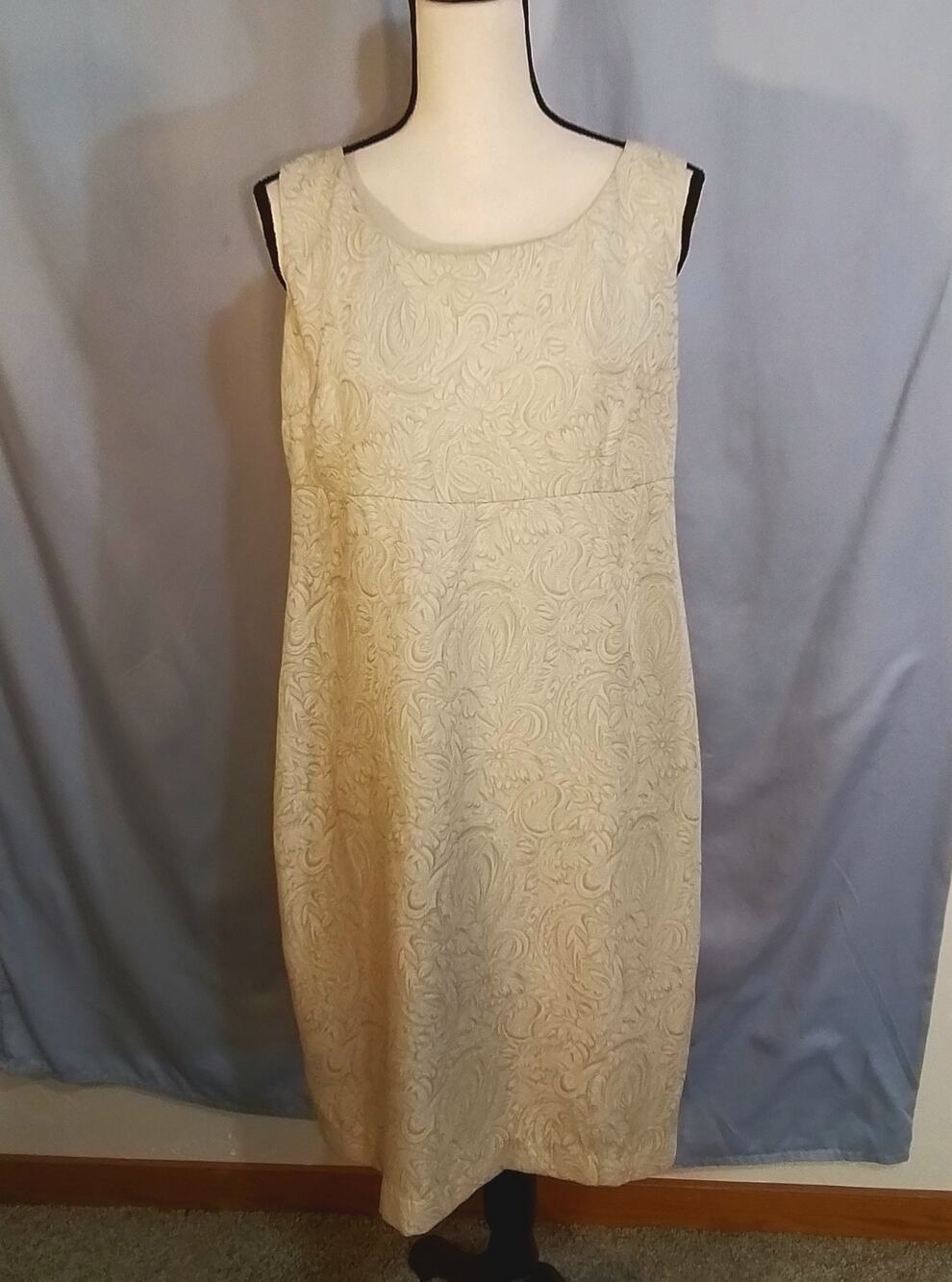 Danny & Nicole gold cocktail / evening dress